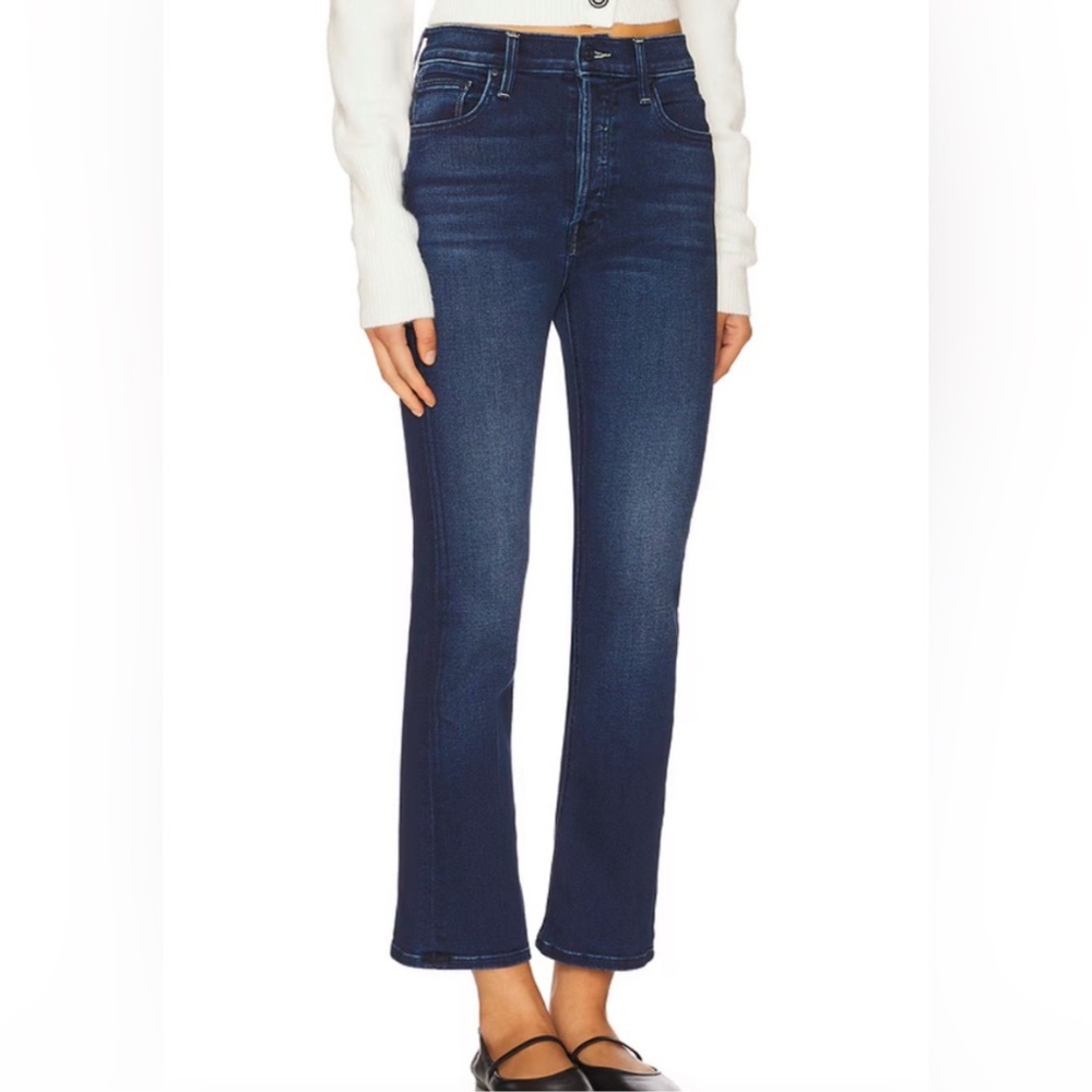 MOTHER Dark Blue Straight Leg Jeans - Picture 2 of 8